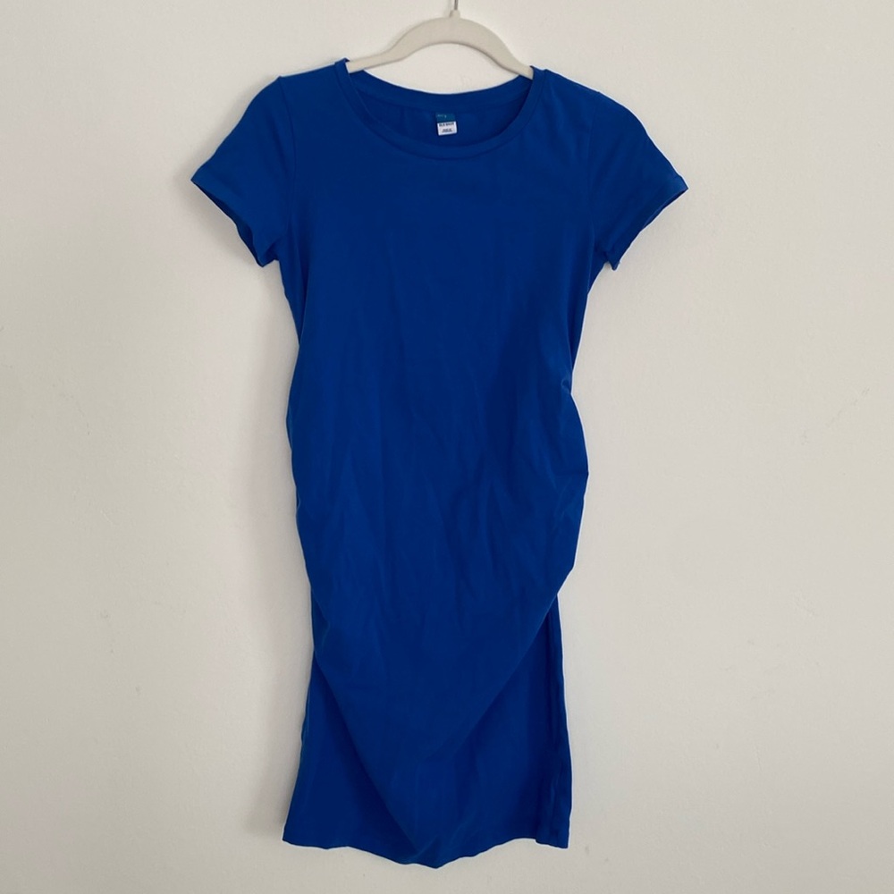 Old Navy maternity body con dress blue size small